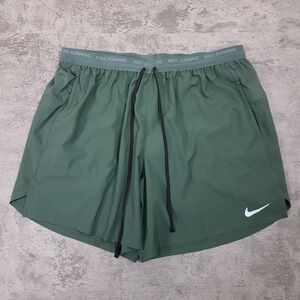NIKE Dri-Fit‎ Stride 7" 2-in-1 Running Shorts Mens Size 2XL Green